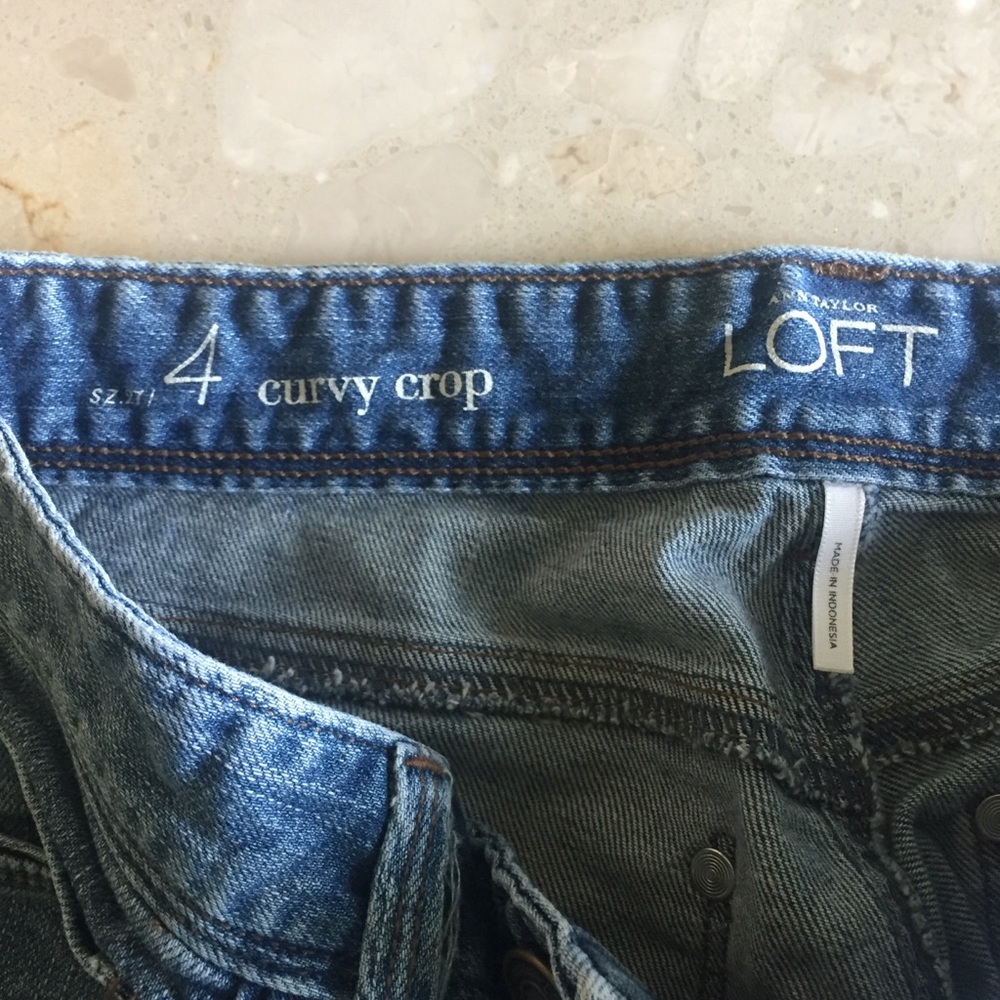 Ann Taylor Loft Denim Capris - Picture 4 of 5